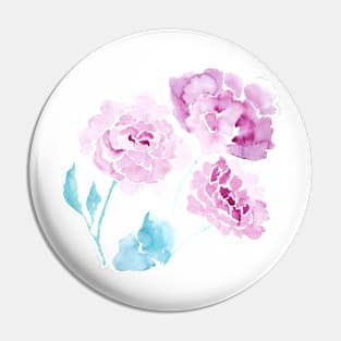 Pink peonies Pin