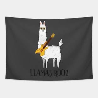 Llamas Rock! Cute Funny Llama Love Tapestry