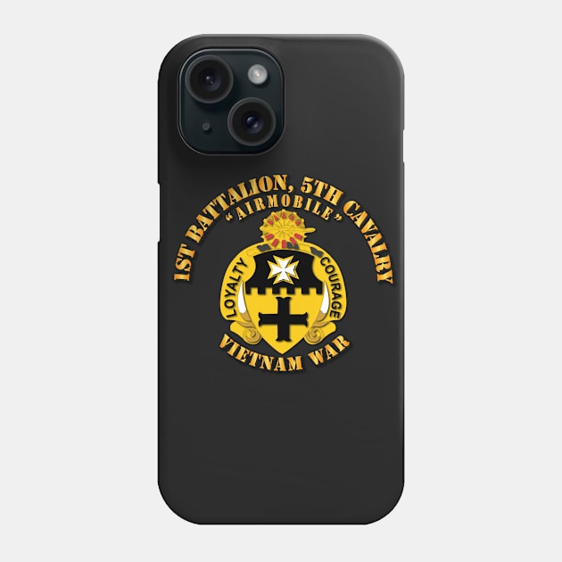 1st Battalion, 5th Cavalry w Txt Phone Case by twix123844