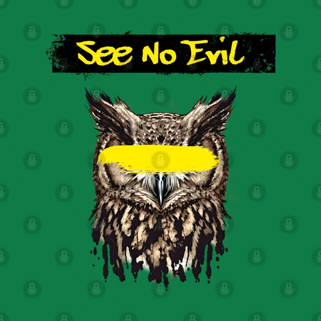 See No Evil owl by The Sherwood Forester