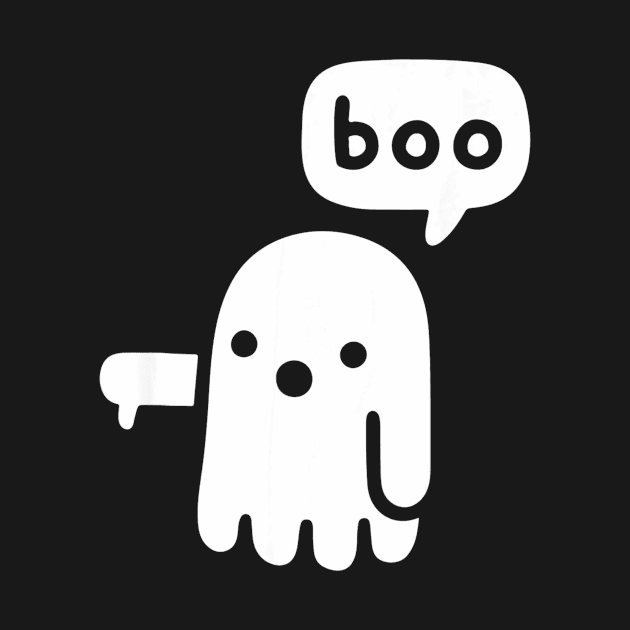 Boo Cute Ghost Of Disapproval Funny Halloween by Antoniusvermeu