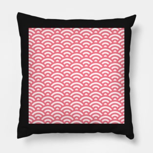 Pink wave pattern Pillow