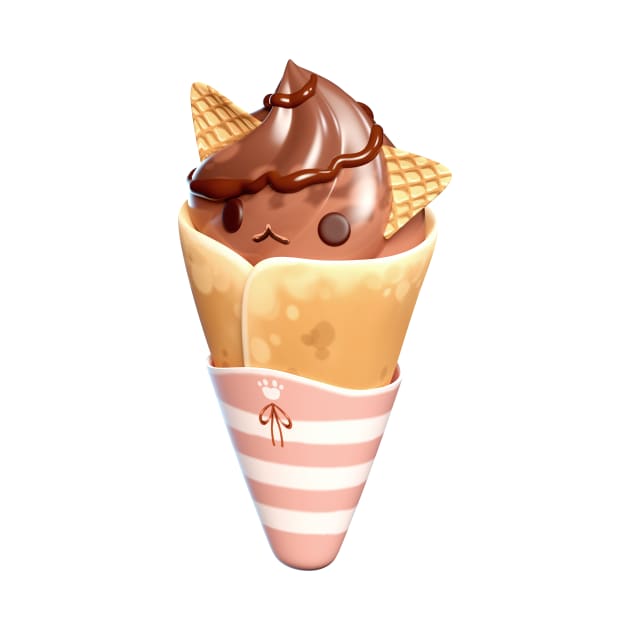 Kitty Choc Crepe by kasumiblu