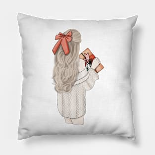 Christmas girl (5) Pillow