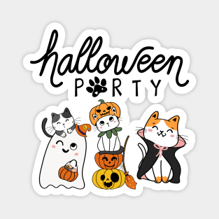 Cute Halloween Cats Magnet