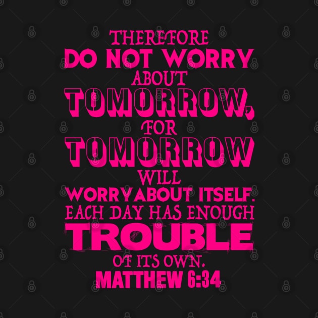 Matthew 6:34 by Plushism