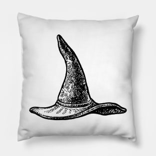 Witch's pointed hat. Pillow