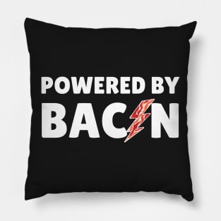 Powered By Bacon! Pillow