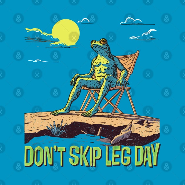 Don't Skip Leg Day --- Cute Gym Frog by DankFutura