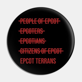 Epcot Terrans Pin