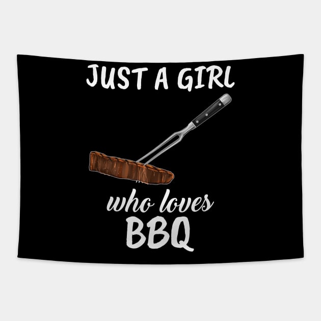 Just A Girl Who Loves BBQ Tapestry by TheTeeBee