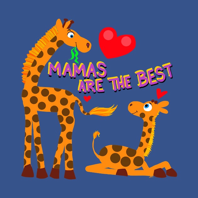 Mothers day giraffes by wolfmanjaq