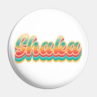 Retro Shaka - Summer Beach Pin