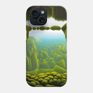 Surreal Green Landscape Phone Case