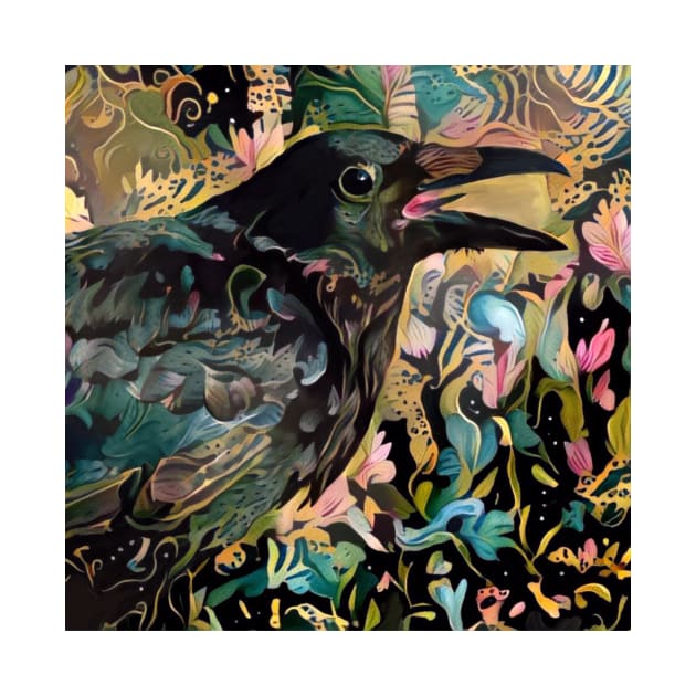 Colourful Corvids 1 by On Dragon Wings Studio