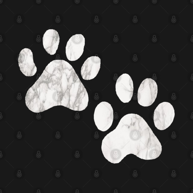 Discover Marble Paw prints - Paw Prints - T-Shirt