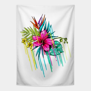 fashion beautiful printing flowers spring design, like a nice gift idea for her and for mom Tapestry