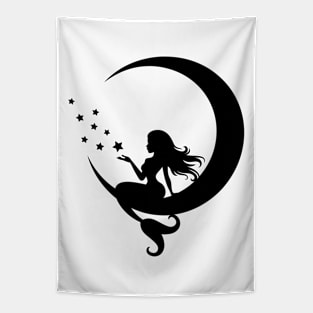 Mermaid on the Moon Tapestry