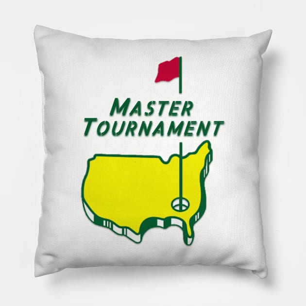 Masters Golf Tournament Pillow by iCutTee