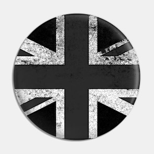 Black Union Jack Facemask Pin