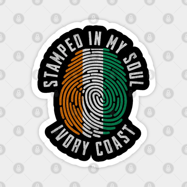 Stamped in My Soul Ivory Coast Flag Ivorian Pride Magnet by Yesteeyear