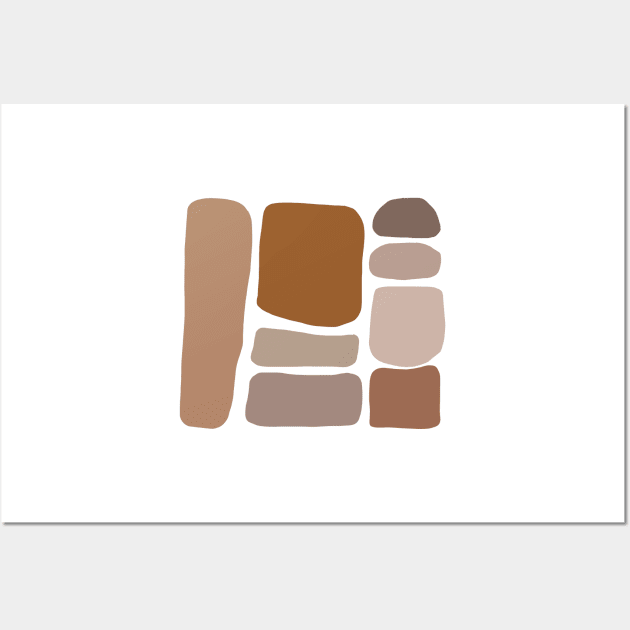 Abstract Shapes Warm Toned Neutral Boho Design - Minimalist