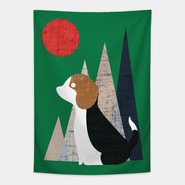 Waiting for You Beagle Tapestry by huebucket