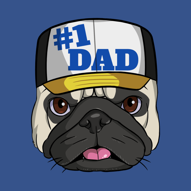 Pug #1 Dad Fathers Day by Noseking