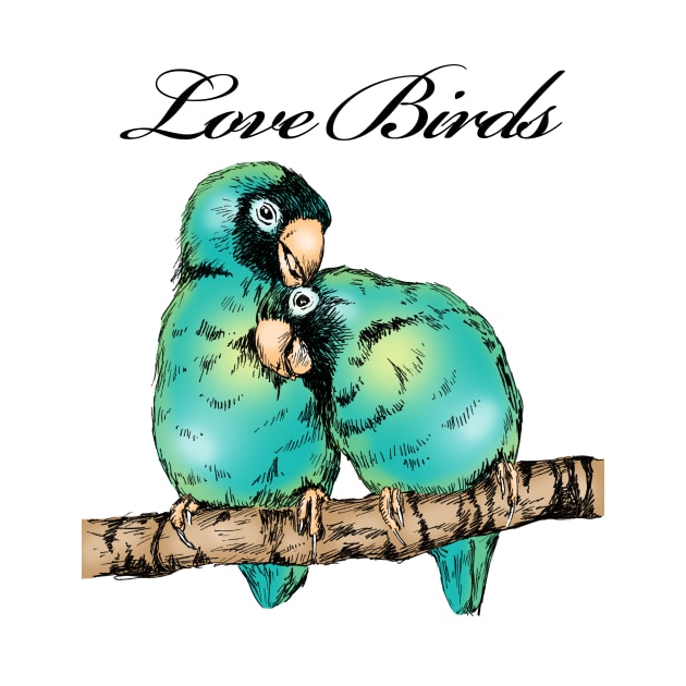 Love Birds by rachelsfinelines