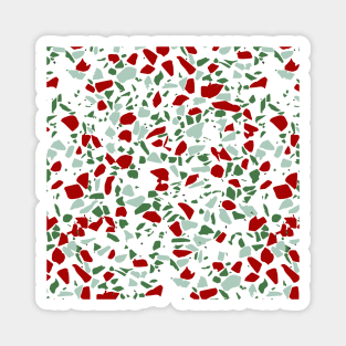 Christmas Terrazzo Pattern Magnet