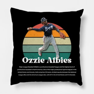 Ozzie Albies Vintage Vol 01 Pillow