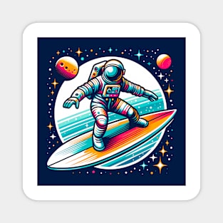 The Surfer Astronaut Magnet