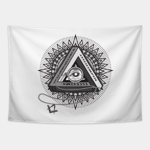 All Seeing Eye Tapestry by DarkChoocoolat