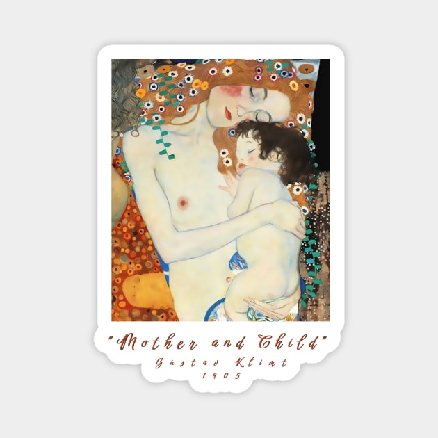 Klimt Mother and Child T-Shirt, Fine Art Tee, Gustav Klimt Shirt, The Three Ages of Woman Tee, Art Lover Gift, Artistic T Shirt Magnet by Art2Wear