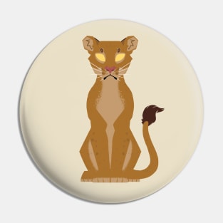 Minimalist Lioness Pin