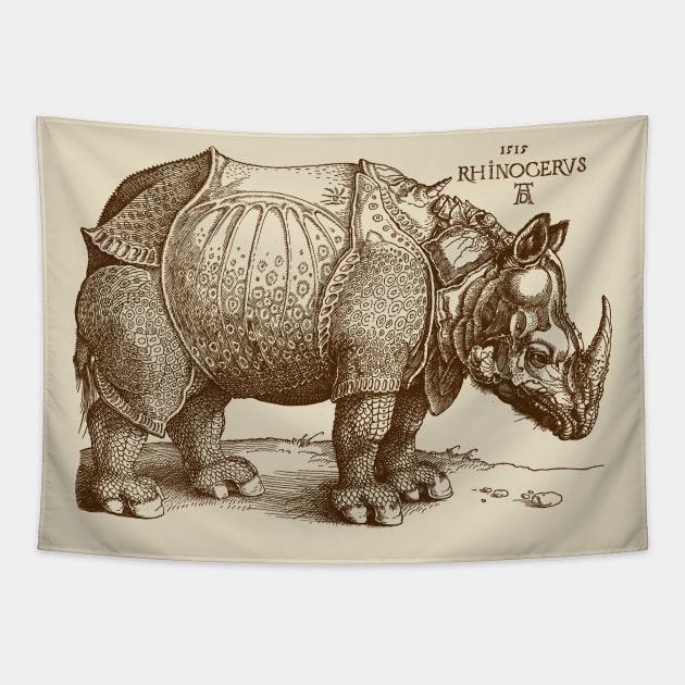 Albrecht Durer's Rhinoceros Tapestry by Pixelchicken