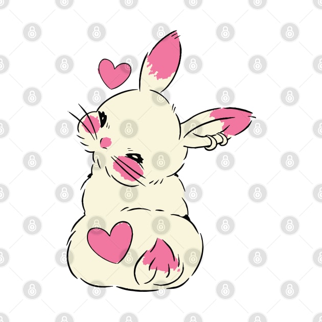 cute bunny tail funny bunny by lazykitty