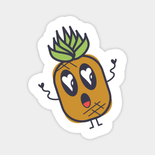 Kawaii Lovestruck Pineapple Magnet