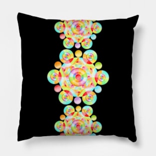 Neon Rainbow Festival Pillow