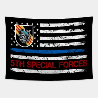 US Army 5th Special Forces Group Flag  De Oppresso Liber 5th SFG - Gift for Veterans Day 4th of July or Patriotic Memorial Day Tapestry