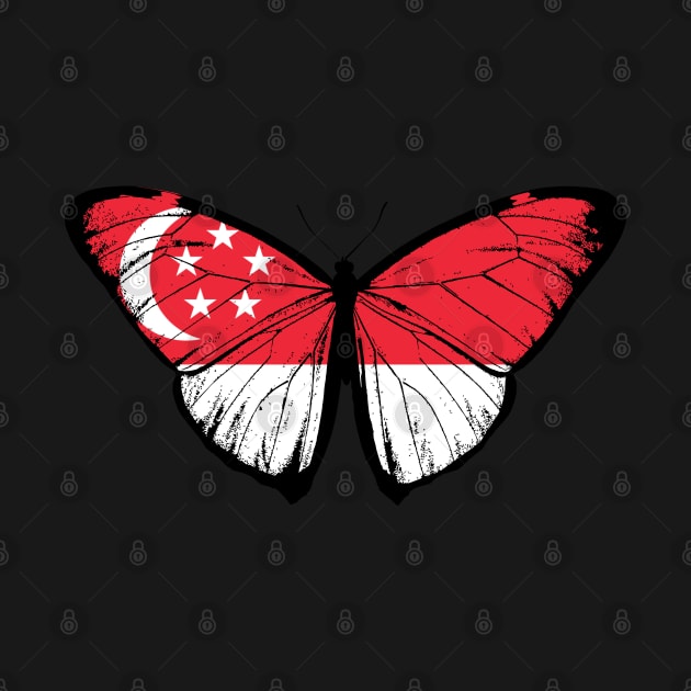 Vintage SIngapore Butterfly Moth | Support Singapore and Stand with Singaporean by Mochabonk