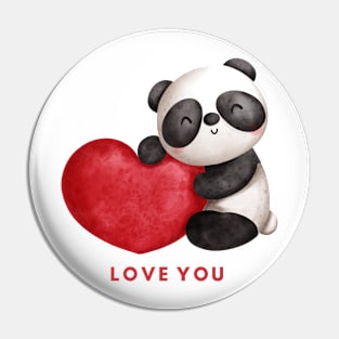 panda i love you Pin