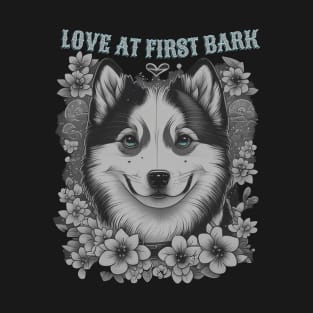 Love at first bark siberian husky T-Shirt