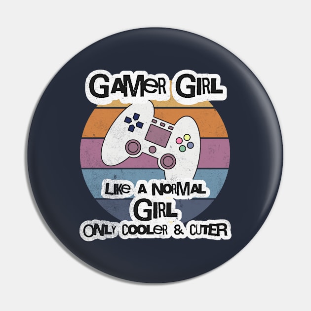 Gamer Girl Pin by MonkeyLogick