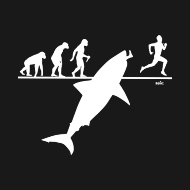 Discover Evolution Of Man With Megalodon - Man - T-Shirt