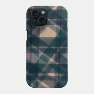 Painted Plaid in Navy Blue Phone Case