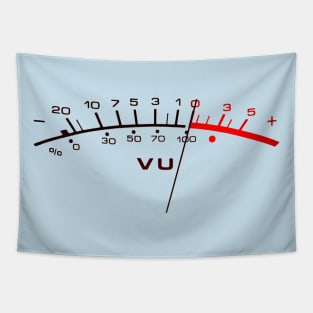 Volume VU Meter Vintage Audio Engineer Recording Studio Tapestry