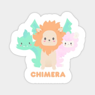 Kawaii Chimera Monster Magnet