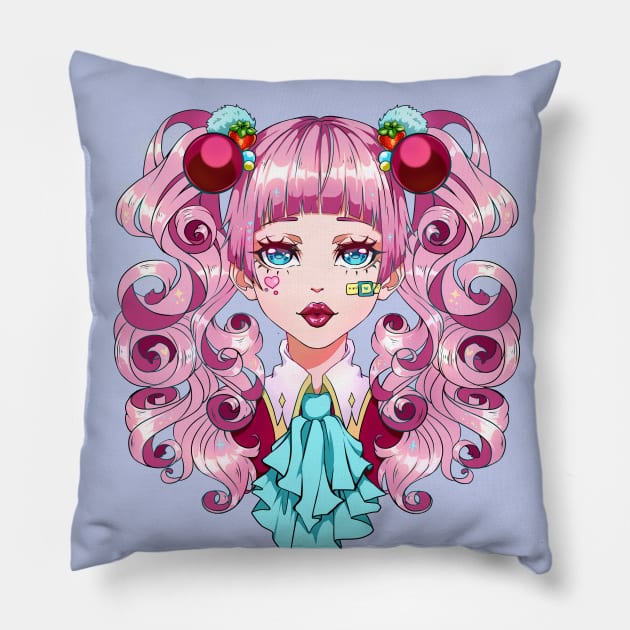 The cute lolita girl Pillow by AnGo