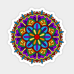 Rainbow mandala Magnet